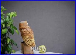 Barn Owl Wooden Gift Owls Wooden owl Wood Carving Wood Owl Wood sculpture owl