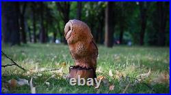 Barn Owl Wooden Gift Owls Wooden owl Wood Carving Wood Owl Wood sculpture owl