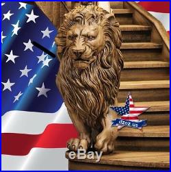 Bas Relief Lion for stairs Wood Carved 3d sculpture statue figure picture art