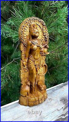 Bastet Statue Cat Goddess Egyptian Gods Wood Carved