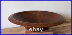 Beautiful California 2001 Jerry Kermode Large Signed Redwood Bowl Amazing Art