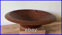 Beautiful California 2001 Jerry Kermode Large Signed Redwood Bowl Amazing Art