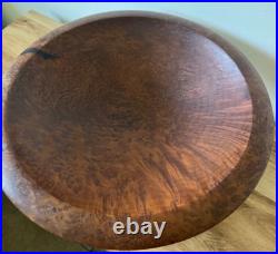 Beautiful California 2001 Jerry Kermode Large Signed Redwood Bowl Amazing Art