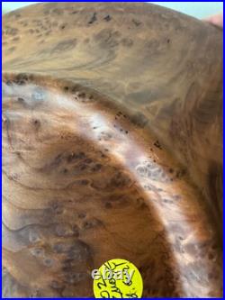 Beautiful California 2001 Jerry Kermode Large Signed Redwood Bowl Amazing Art