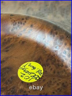 Beautiful California 2001 Jerry Kermode Large Signed Redwood Bowl Amazing Art
