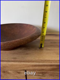 Beautiful California 2001 Jerry Kermode Large Signed Redwood Bowl Amazing Art