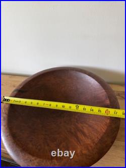 Beautiful California 2001 Jerry Kermode Large Signed Redwood Bowl Amazing Art