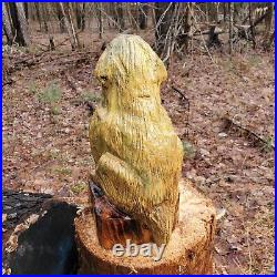 Beautiful Golden Retriever, Labrador Wood Carving OOAK