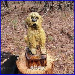 Beautiful Golden Retriever, Labrador Wood Carving OOAK