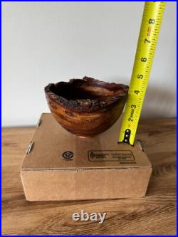 Beautiful Hawaii California Mesquite Live Edge Bowl Signed Neal DeVore Wow
