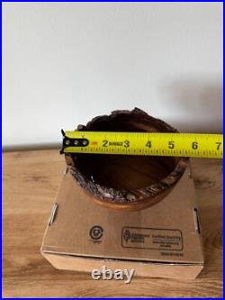 Beautiful Hawaii California Mesquite Live Edge Bowl Signed Neal DeVore Wow