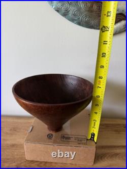 Beautiful Hawaii Eric Reeves Signed Walnut Burl Bowl Exquisite