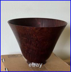 Beautiful Hawaii Jerry Kermode Signed Redwood Burl Bowl Exquisite