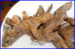 Beautifully carved Horse Heads from Teak Root Wood Sculpture- Incredible