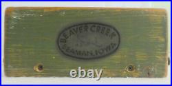 Beaver Creek Wooden Turkey Vintage Folk Art Hand Crafted Beaman Iowa Signed