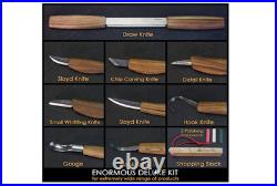 BeaverCraft Deluxe Wood Carving Kit S50X Wood Carving Tools Wood Carving Set