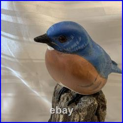 Big Sky Carvers Bob Guge Eastern Bluebird Wood Carving Sculpture Master Edition