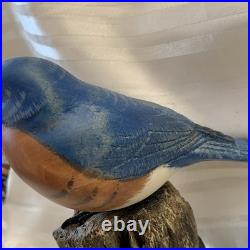 Big Sky Carvers Bob Guge Eastern Bluebird Wood Carving Sculpture Master Edition Big Sky Carvers Bob Guge Eastern Bluebird Wood Carving Sculpture Master Edition