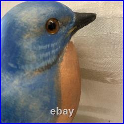 Big Sky Carvers Bob Guge Eastern Bluebird Wood Carving Sculpture Master Edition