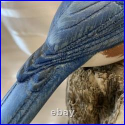Big Sky Carvers Bob Guge Eastern Bluebird Wood Carving Sculpture Master Edition