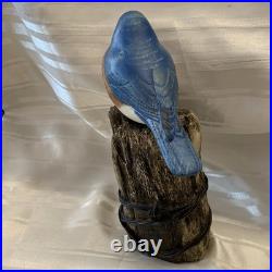 Big Sky Carvers Bob Guge Eastern Bluebird Wood Carving Sculpture Master Edition