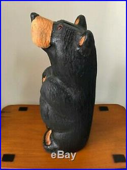 Big Sky Carvers Jeff Fleming Black Bear Wood Carving Petey Bear Sculpture