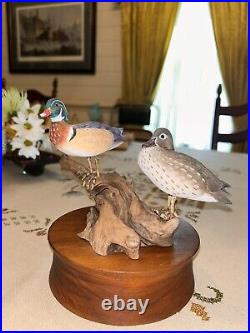 Billy Crockett Duck Carving Wood Ducks Male And Female