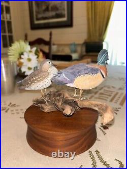 Billy Crockett Duck Carving Wood Ducks Male And Female
