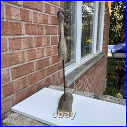 Bob Guge 1982 Rare Shorebird Original Wood Carving Vintage Signed