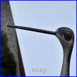 Bob Guge 1982 Rare Shorebird Original Wood Carving Vintage Signed