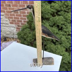 Bob Guge 1982 Rare Shorebird Original Wood Carving Vintage Signed