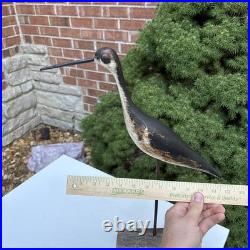 Bob Guge 1982 Rare Shorebird Original Wood Carving Vintage Signed