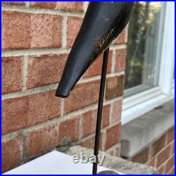 Bob Guge 1982 Rare Shorebird Original Wood Carving Vintage Signed