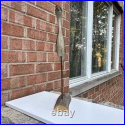 Bob Guge 1982 Rare Shorebird Original Wood Carving Vintage Signed