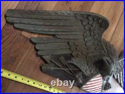 Boston Artistic Carving Company Louisberg-Style 42 Carved Wood Bellamy Eagle