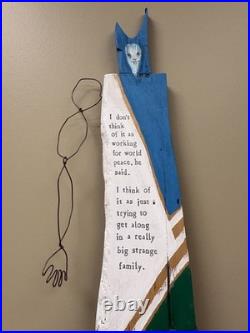 Brian Andreas Folk Wood Sculpture Story People Wall Art