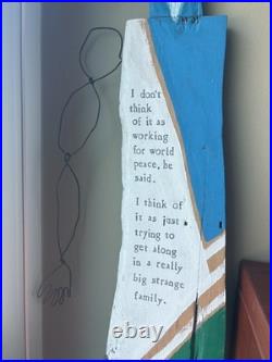 Brian Andreas Folk Wood Sculpture Story People Wall Art