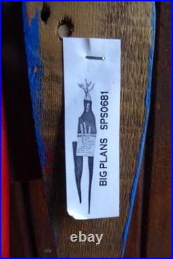 Brian Andreas Story People Original Wood Sculpture Big Plans 2007 Signed