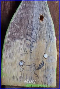 Brian Andreas Story People Original Wood Sculpture Big Plans 2007 Signed