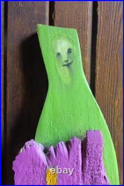 Brian Andreas Story People Original Wood Sculpture Big Plans 2007 Signed