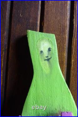 Brian Andreas Story People Original Wood Sculpture Big Plans 2007 Signed