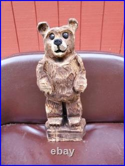Brown Bear Cub Chainsaw Carving Brown Bear Cub Chainsaw Carving