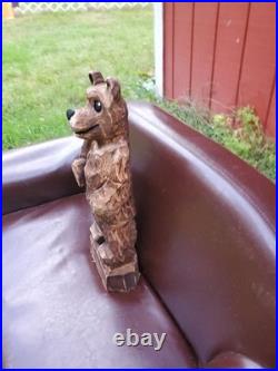 Brown Bear Cub Chainsaw Carving Brown Bear Cub Chainsaw Carving