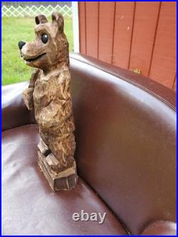 Brown Bear Cub Chainsaw Carving Brown Bear Cub Chainsaw Carving