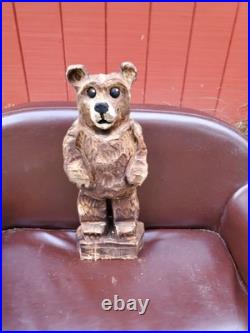 Brown Bear Cub Chainsaw Carving Brown Bear Cub Chainsaw Carving