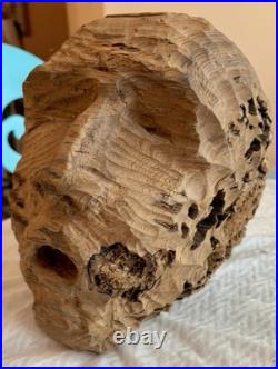 Brutalist Carved Interpretation Of An Abstract Wooden Head Sculpture Art Decor Brutalist Carved Interpretation Of An Abstract Wooden Head Sculpture Art Decor