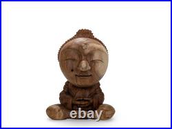 Buddha Statue, Wood Buddha Statue, Carved Wood Buddha, Teak Wood Buddha, Buddha