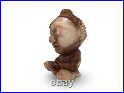 Buddha Statue, Wood Buddha Statue, Carved Wood Buddha, Teak Wood Buddha, Buddha