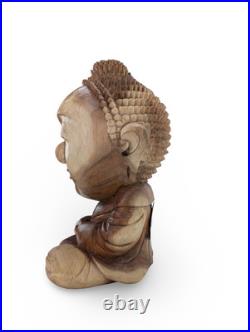 Buddha Statue, Wood Buddha Statue, Carved Wood Buddha, Teak Wood Buddha, Buddha