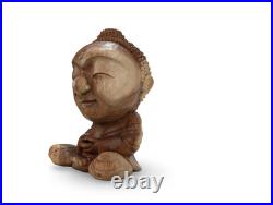 Buddha Statue, Wood Buddha Statue, Carved Wood Buddha, Teak Wood Buddha, Buddha